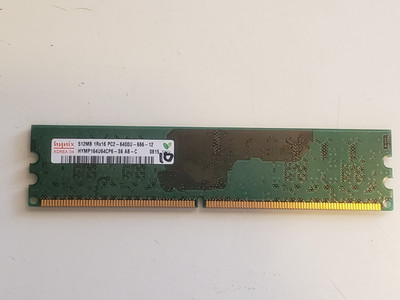 Ram Hynix 512mb 1rx16 pc2-6400u-666-12 Hymp16u64cp6-s6 AB-C #10