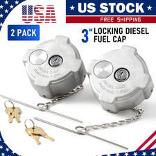2x Tapa de combustible diésel de bloqueo 03-37017-002 para 96-18 Freightliner Cascadia Columbia