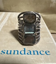 NWT Sundance Catalog Silver Labradorite Tridescent Ring Size 5 148