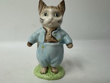 Royal Albert BEATRIX POTTER Porcelain 3" FIGURINE "Tom Kitten" John Beswick Sign