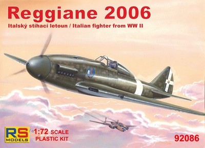 92086 RS Models 1/72 Reggiane 2006, Plastic model kit!