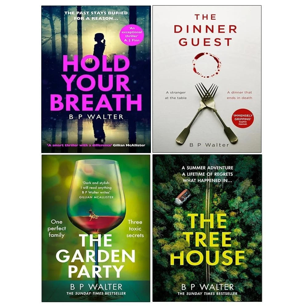 B P Walter Unisex Dark Collection 4 Books Set (Hold Your Breath, The Dinner Guest, The Garden Party, The Treehouse) - Image 4