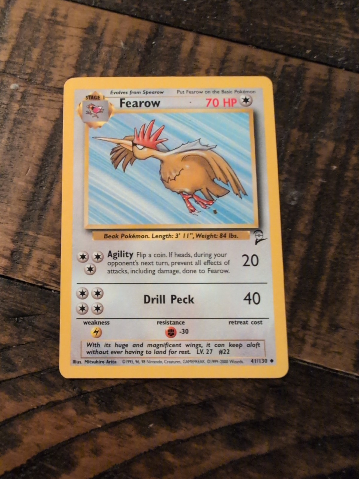 Fearow 41/130 Base Set 2 Pokemon TCG LP