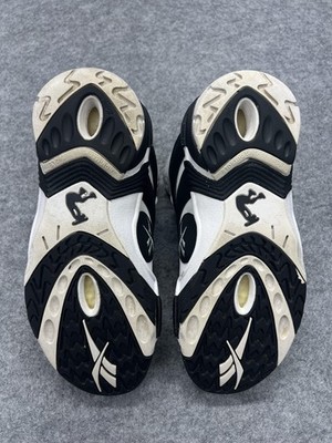 Reebok Shaqnosis Shoes Mens Size 8.5 Black White Basketball