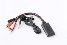 Car 12V Aux Bluetooth 5.0 Adapter Module Music Receiver Car kit with 2 RCA In...
