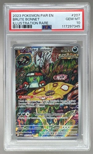 117297345 Brute Bonnet 2023 Pokemon SV Paradox Rift #207 PSA 10