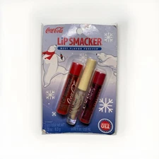 Lip Smacker Coca-Cola Flavored Lip Gloss Balm Pack of 3 Tubes