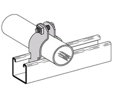 EATON B-LINE B2130ZN Pipe Clamp 10" Zinc Plated Rigid Support