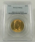 1932 $10 Gold Indian Head Eagle PCGS MS62