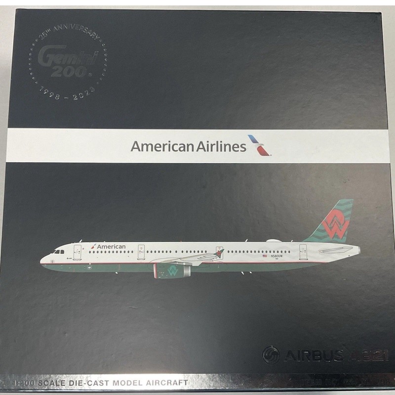 Gemini Jets G2AAL1298 American Airlines Retro Airbus A321NEO N580UW 1:200 Model