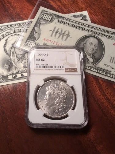 1904-O $1 Morgan Silver Dollar  NGC MS 62