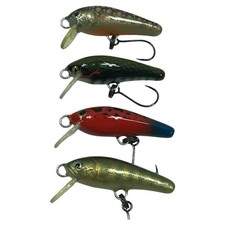 Yamanchu Handmade Minnow Lures 4pcs No Scratches Fishing Tackle A Grade