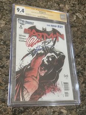 Batman 3: CGC 9.4 New 52 1st Cameo Of Court Of Owls - Signed 3x - 2012
