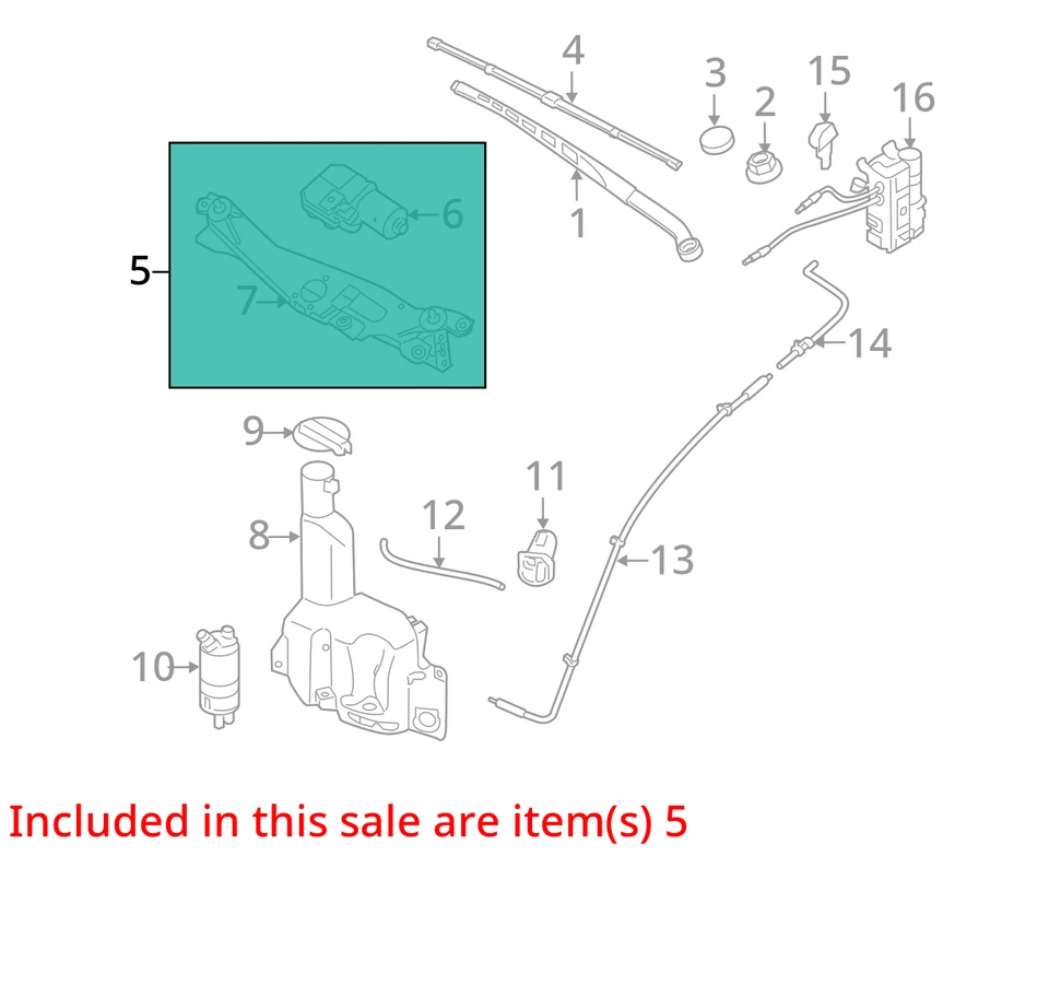Motor limpiaparabrisas sedán para 09-14 GENESIS 2741047 Foto 3 de 4