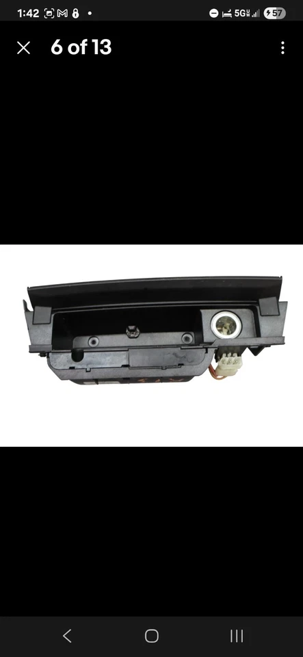 09-15 BMW 740i 740Li 750i console painel central bandeja de cinzas painel acabamento de madeira fabricante de equipamento original - Imagem 2 de 4