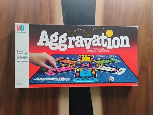 Vintage Aggravation Board Game Milton Bradley - 1999 Edition - Complete!