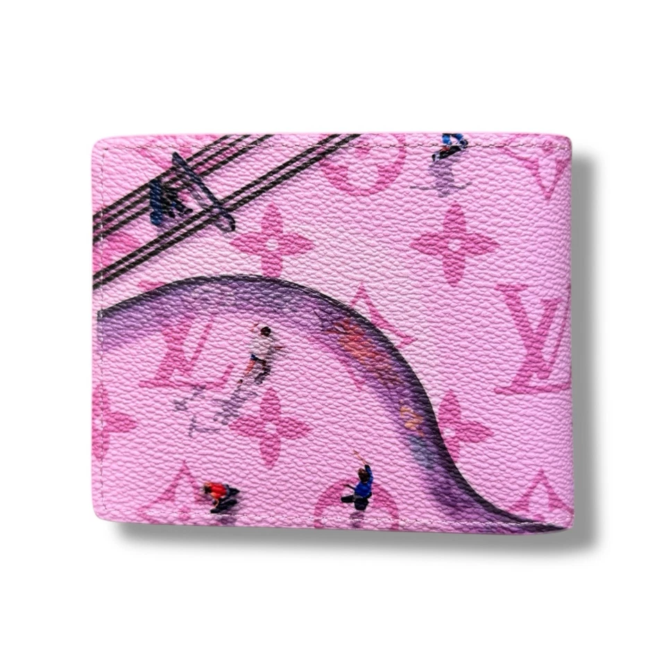 Louis Vuitton LV Monogram Pink Skateboard Slender Bifold Wallet | FAST SHIPPING - Image 4 of 4