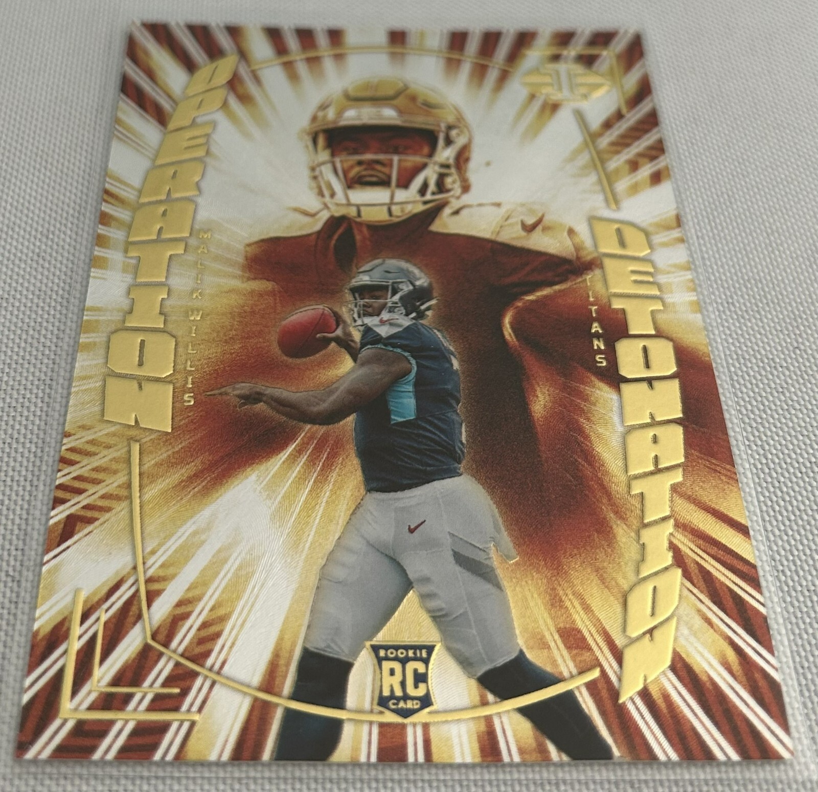 2022 Illusions Football Malik Willis Tennessee Titans Operation Detonation RC