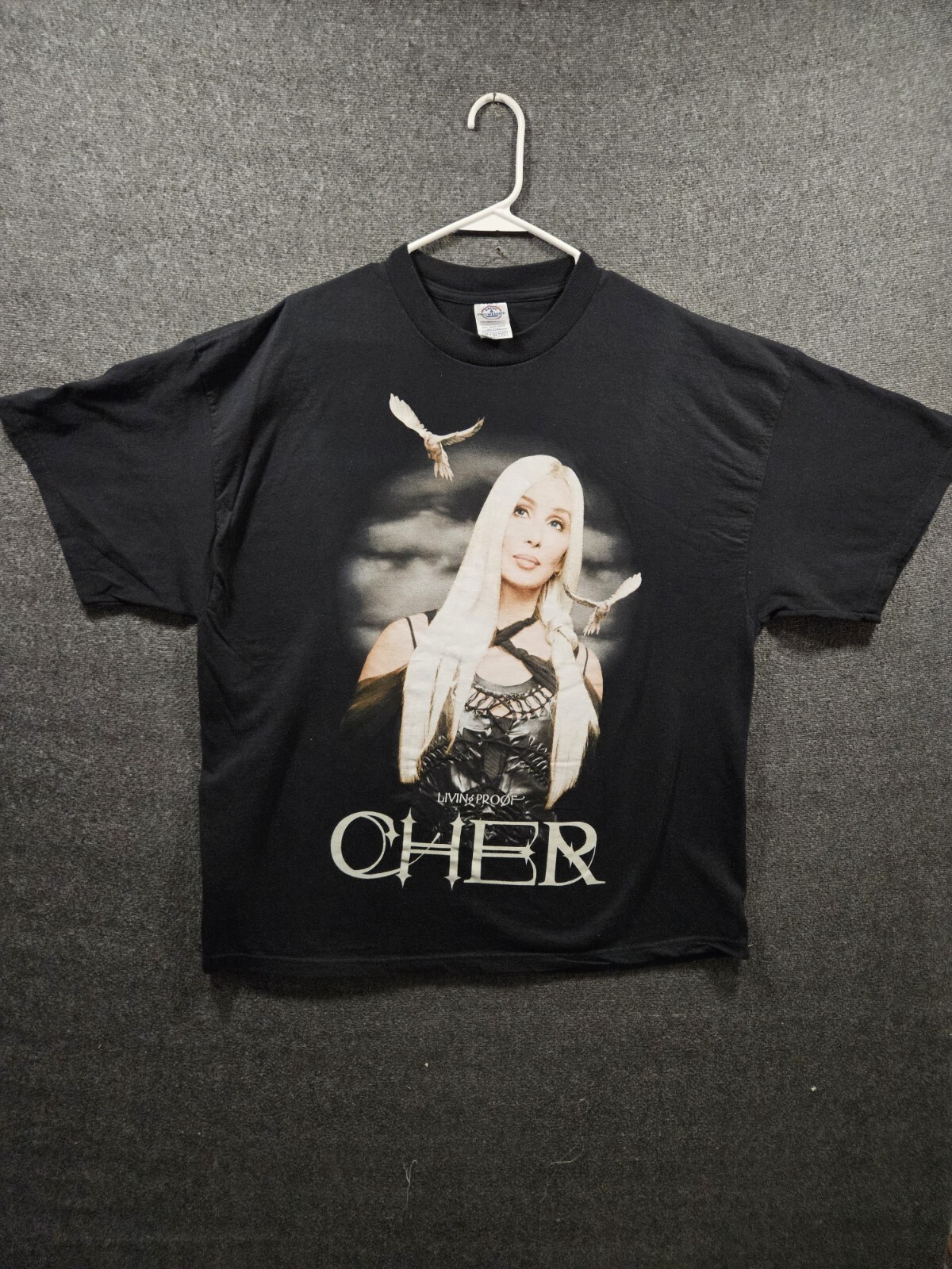 Vintage 2002 Cher Living Proof Farewell Tour T-Shirt Size XXL Double Sided