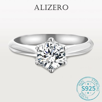 1-3ct D Color Moissanite Ring For Women 925 Sterling Silver Diamond Ring Jewelry