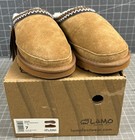 Lamo Women's Slip-on Slippers JULES Chestnut Leather Sz. 7 US 38 EU NEW~~EW2350