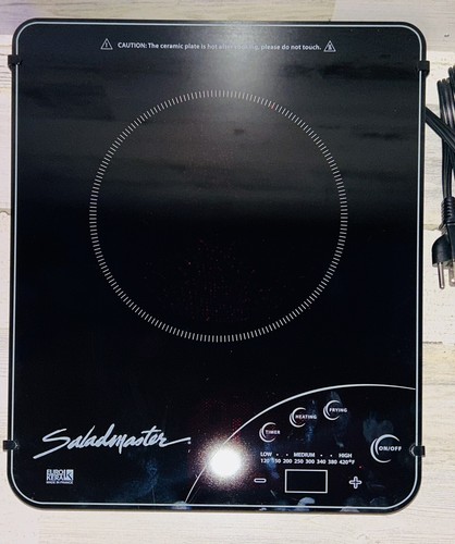 Placa de inducción Saladmaster nueva 1 quemador temperatura hasta 420 SA001-CTU 2015 - Imagen 5 de 9