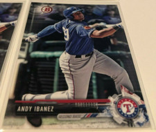 2017 Bowman Draft Baseball Andy Ibanez Texas Rangers base card #BD108