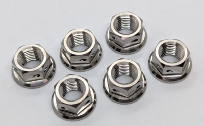 Suzuki GSXR1000 Titanium drilled sprocket nut kit Ti 09-22 rear