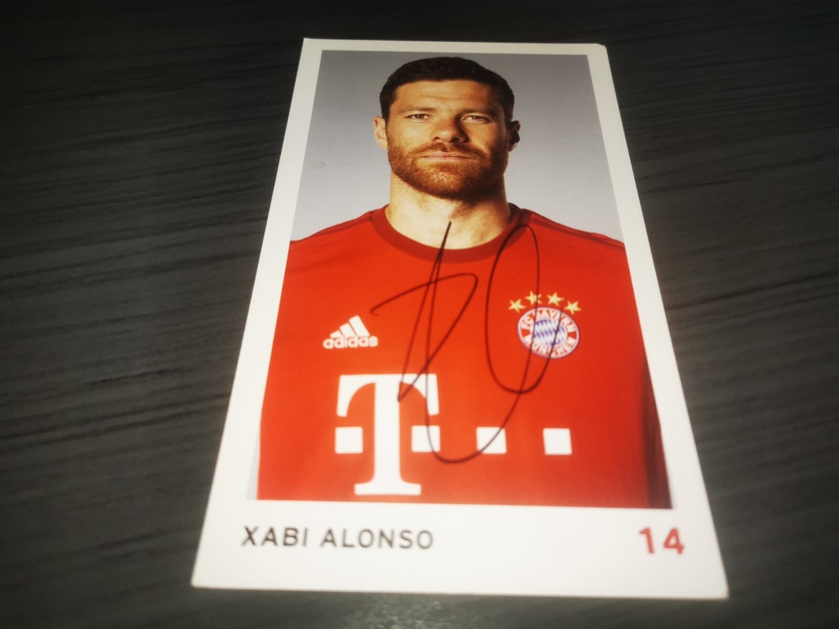 Xabi Alonso hand signed FC Bayern Munich Club autograph card | eBay