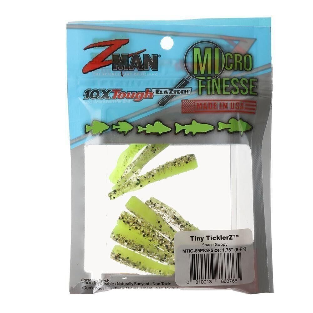 Z-MAN MTIC-69PK8 Tiny TicklerZ Space Guppy 1.75