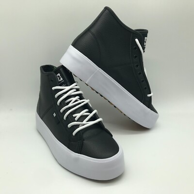DC DCShoes Women's Shoes ''Manual Hi WNT'' Black/White(BKW)
