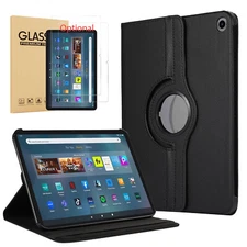 For Amazon Fire Max 11 Tablet Case Smart PU Leather Flip Rotating Stand Cover