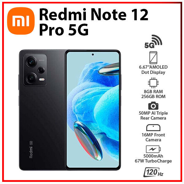 Xiaomi Redmi Note 12 Pro 5G Sky Blue 8 256GB Tienda Oficial, Teléfono  celular, Redmi Note