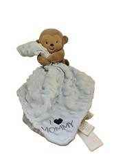 Carter's Child of Mine Monkey Blue I Love Mommy Security Blanket Lovey Minky