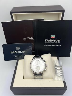 TAG Heuer Carrera Calibre 1887 41mm Chronograph Silver Dial