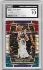 STEPHEN CURRY 2021 Panini Select Tri-Color Prizm (4 X NBA Champion) CGC Gm Mt 10