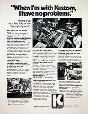 1978 Red Roe Midnight Special Kustom Sound Equipment - Vintage Advertisement