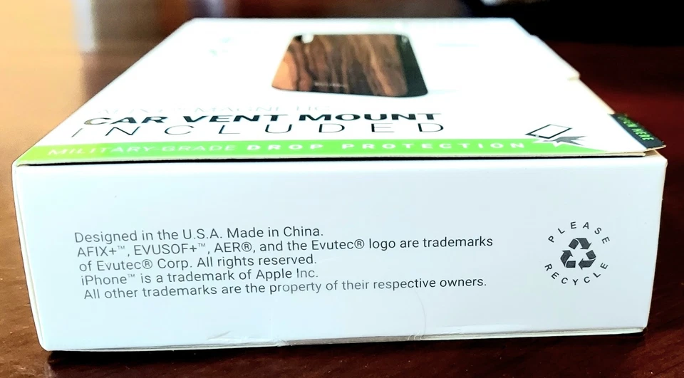 Estuche Evutec Serie AER - iPhone XS Max Birmano Palisandro - Montaje Ventilación Coche Lote de 10 Foto 4 de 4