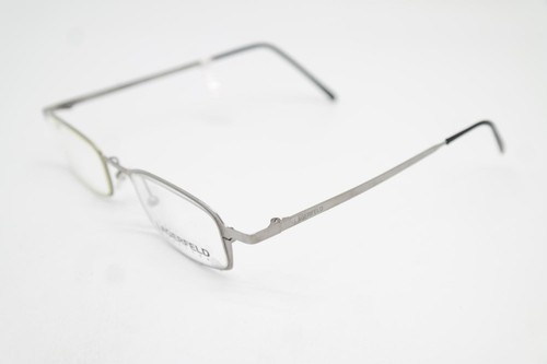 Vintage Brille Lagerfeld 4357 Silber Eckig Brillengestell eyeglasses - Picture 3 of 6