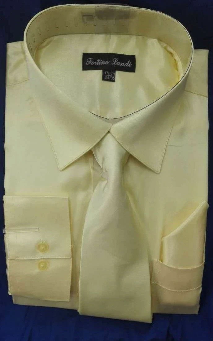 Yellow Classic Fit Dress Shirts for Men for sale | eBay