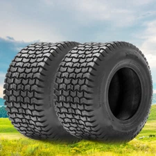 Set 2 4 Ply 13x6.50-6 Lawn Mower Tires 13x6.50x6 Replacement Tyres Heavy Duty