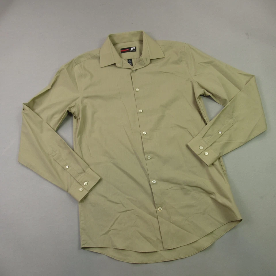 Camisa J Ferrar Para Hombre Manga Larga Mediana Abotonada Informal Calce Ajustado 15-15.5 Foto 2 de 4