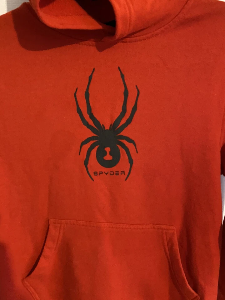 Sudadera con Capucha Spyder De Colección Roja Talla Mediana 10/12 Niños/Mujeres Foto 2 de 4