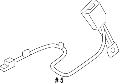 OEM 88830-P2100WK Front/Left Seat Belt Buckle Driver for Kia