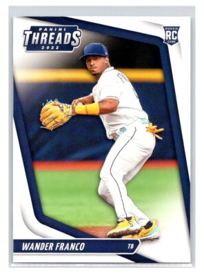 2022 Panini Chronicles MLB Wander Franco RC Rookie Rays Threads #3 (E)