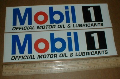 Mobil 1 Official Motor Oil & Lub fender contingency racing Decal Stickers 10.75''