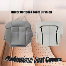 Replacement For 1999-2002 Chevy Tahoe Driver Lower Seat Cover & Foam Cushion 922