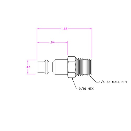 2 Solid Brass Quick Coupler Sets Air Hose Connector Fittings 1/4 NPT Tools Plug - Picture 8 of 10