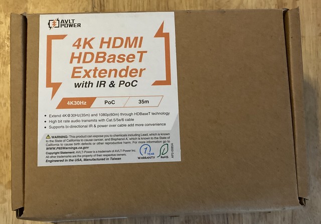 Alvt Power 4k Hdbaset Extender With Ir Poc For Sale Online Ebay