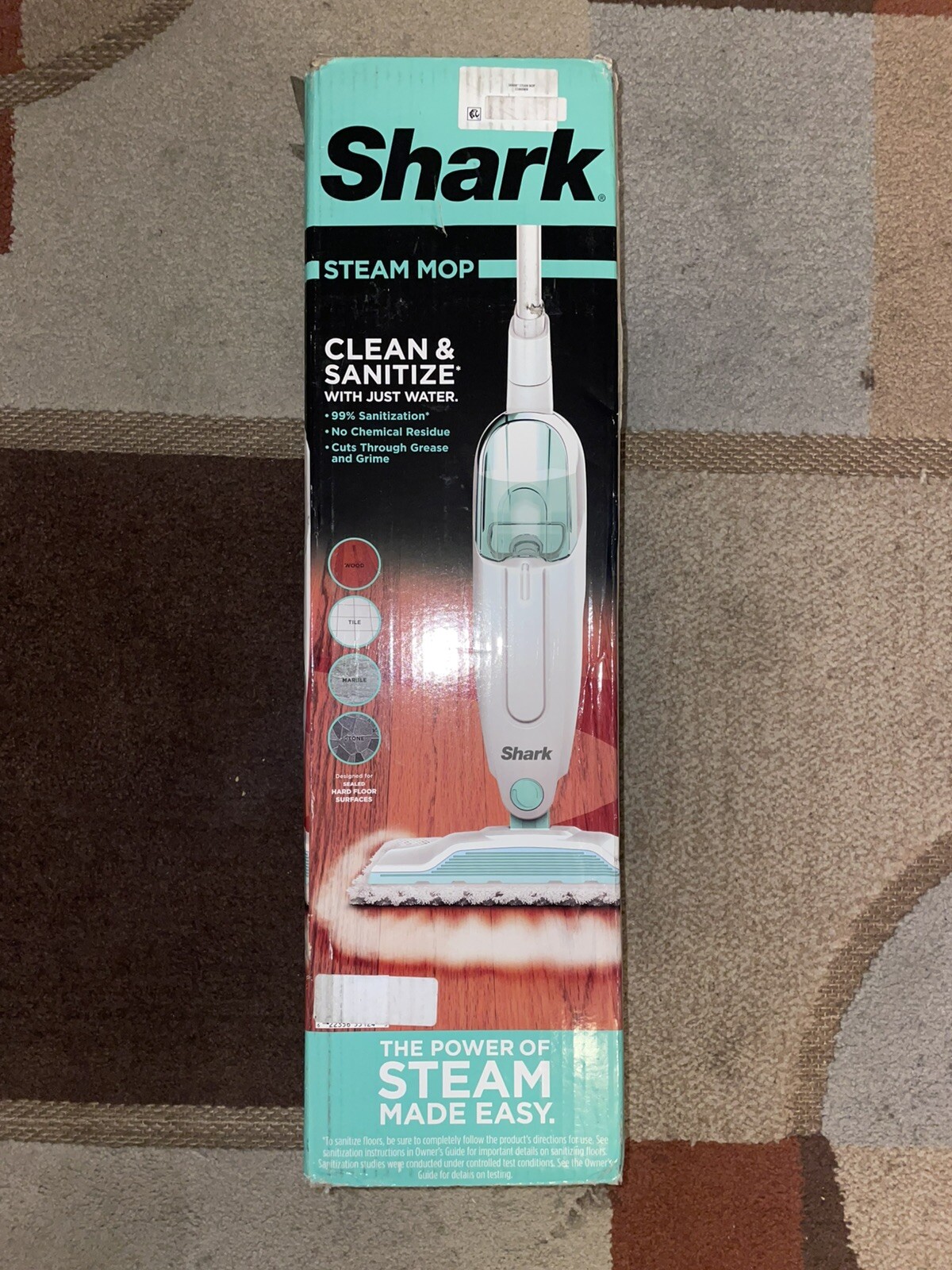 Shark Steam Mop S1000WM Clean and Sanitize Hard Floor Cleaner-image